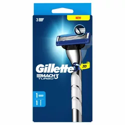 Gillette Mach3 Rasierapparat Turbo 3D mit 1 Klinge