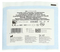 LIVSANE compresse en non-tissé 7.5x7.5cm stérile