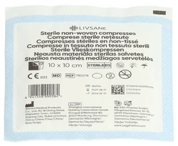 LIVSANE Vliesskompressen 10x10cm steril
