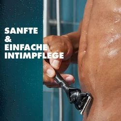 Gillette Intimate Herr Rasierapparat für den Intimbereich mit 2 Klingen