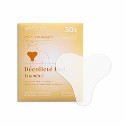 Apricot pad décolleté réutilisable vitamine C décolleté delight