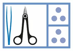 MediSet Fadenentfernungsset mit Fadenschere 470119