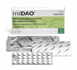 milDAO Tablette bei Histaminintoleranz