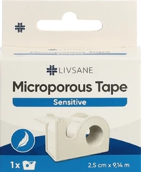 LIVSANE Vlies-Fixierpflaster 2.5cmx9.14m