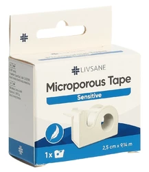 LIVSANE sparadrap microporeux 2.5cmx9.14m