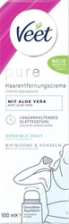 Veet Pure Enthaarungscreme Bikini & Achseln sensible Haut