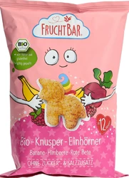 FRUCHTBAR Knusper-Einhörner Bio Banane-Himbeere-Rote Bete