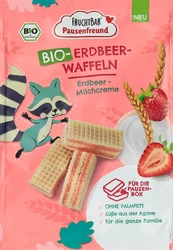 FRUCHTBAR Erdbeer-Waffeln Bio Erdbeere-Milchcreme
