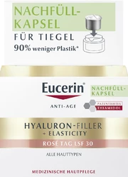 Eucerin Hyaluron-Filler Elasticity + Tagespflege Rose LSF30 Refill
