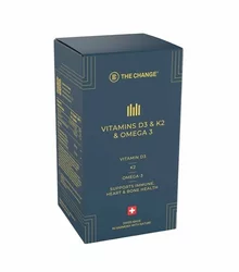 BE THE CHANGE Vitamins D3 & K2 & Omega 3 Kapsel