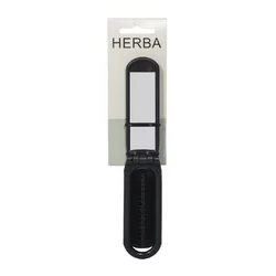 Herba Klappbürste mit Spiegel schwarz