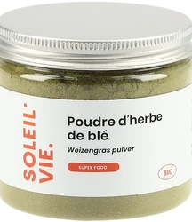 Soleil Vie poudre d'herbe de blé bio