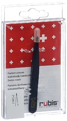 rubis Pinzette spitz schwarz Inox