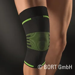 BORT ActiveColor Sport Kniebandage L schwarz/grün