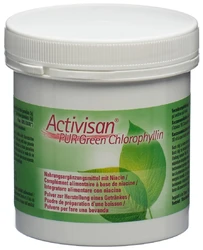 Activisan PUR Green Chlorophyllin Pulver Nahrungsergänzung mit Niacin