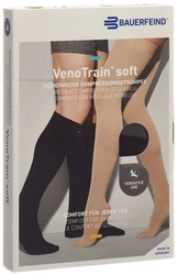 BAUERFEIND VenoTrain Soft KKL2 AD L normal/long offene Fussspitze schwarz