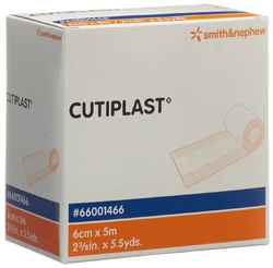 CUTIPLAST METERWARE Vliesstoffverband 6cmx5m weiss