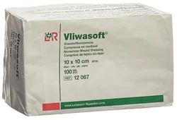 Vliwasoft Vliesstoffkompressen 10x10cm 6-lagig