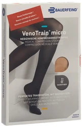 BAUERFEIND VenoTrain Micro KKL2 AD M plus/long geschlossene Fussspitze creme