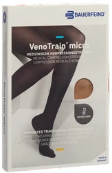 BAUERFEIND VenoTrain Micro KKL2 AD S plus/short offene Fussspitze caramel
