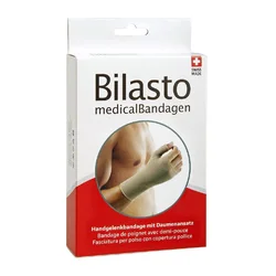 Bilasto bandage de poignet XS avec demi-pouce beige