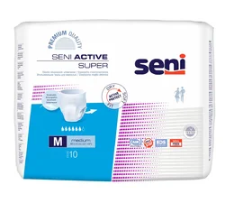 seni Active Super Pants M respirantes tour de taille 80-110cm 6 gouttes