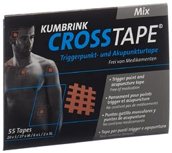 CROSSTAPE mix pansement anti-douleur 20 x S/27 x M/6 x L/2 x XL