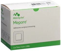 Mepore Wundverband 7x6cm Wundkissen 4x3cm steril