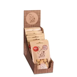 stoli mélange de noix action avec caramel et chocolat