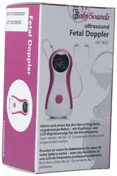 BabySounds Doppler Foetal avec affichage numérique des battements cardiaques par LED avec casque d'écoute