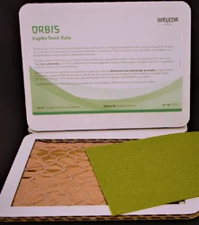 ORBIS feuille-textile-cuivre vert