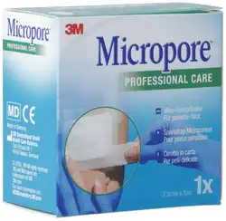 3M Micropore sparadrap sans dispenser 25mmx5m blanc refill