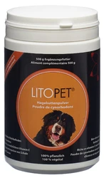 LitoPet poudre de cynorhodon d'origine danoise pour les chiens