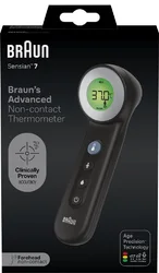 Braun Sensian 7 BNT400B Schwarz Age Precision Stirn Thermometer