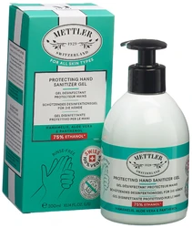 Mettler 1929 gel désinfectant protecteur pour les mains