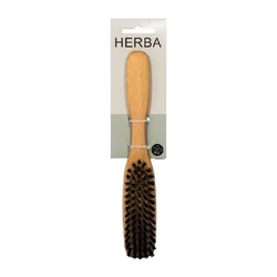 Herba brosse à cheveux poils de sanglier ovale bois de hêtre