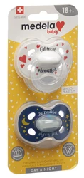 medela Baby Sucette Day&Night 18+ breastfed