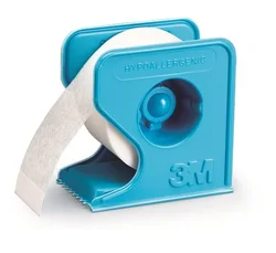 3M Micropore sparadrap avec dispenser 25mmx9.14m blanc