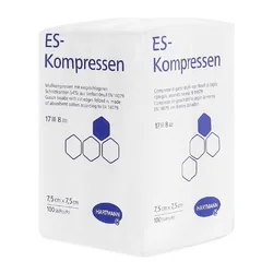 Hartmann ES-Kompresse 10x10cm 12-fach unsteril