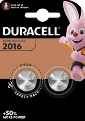 Duracell pile CR2016 3V lithium B2 XL