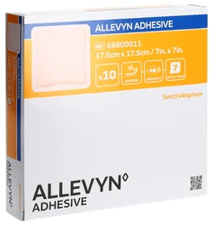 ALLEVYN ADHESIVE pansement adhésif 17.5x17.5cm