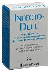 Infectodell bei Dellwarzen Lösung