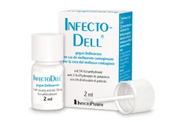 Infectodell bei Dellwarzen Lösung