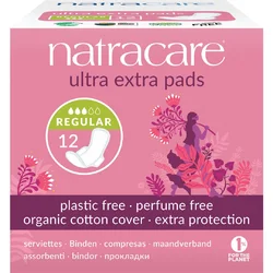 Natracare Damenbinden mit Flügel ultra extra normal