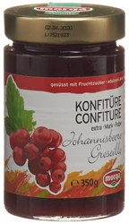 morga Konfitüre Johannisbeermark mit Fruchtzucker