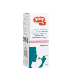 gloup Schluck Gel für Medikamente Zero mit Himbeer-Aroma