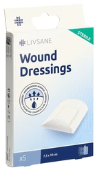 LIVSANE Sterile Wound Dressings 7.5x10cm
