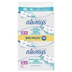 always Ultra Binde Cotton Protection Grösse 3 Night mit Flügeln BigPack