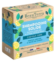 BeauTerra shampooing solide cheveux gras