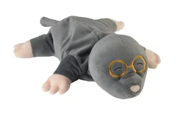 Warmies peluche réchauffante taupe endormie rembourrage à la lavande